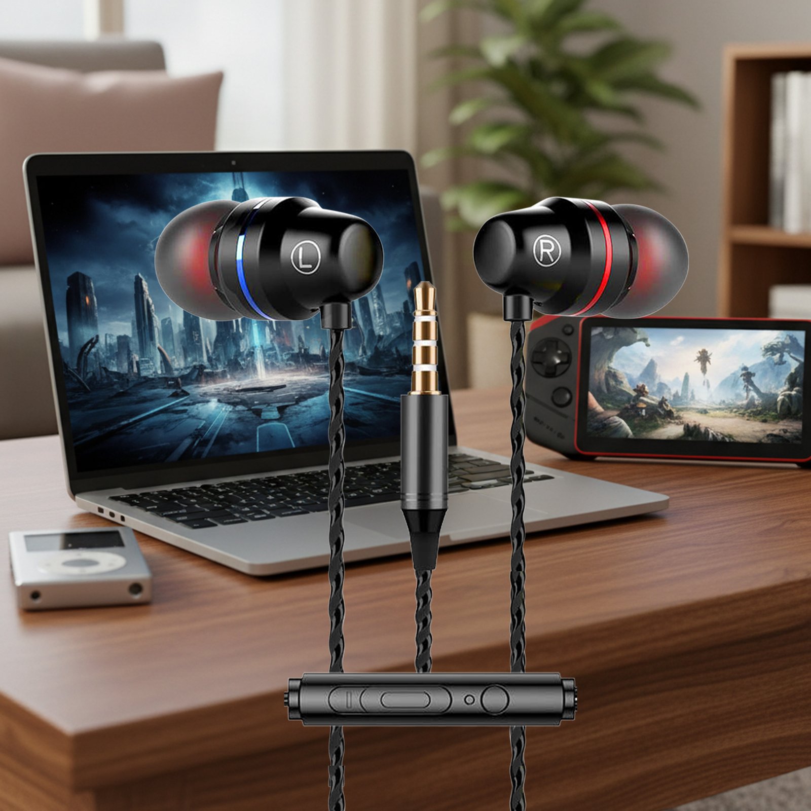 EARBUD W MIC - WIRE - BLACK - Image 5