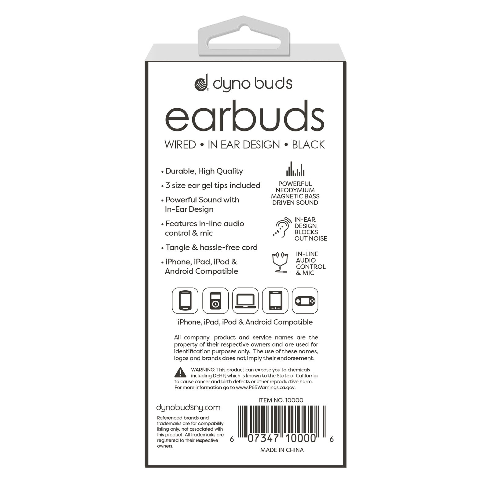 EARBUD W MIC - WIRE - BLACK - Image 4