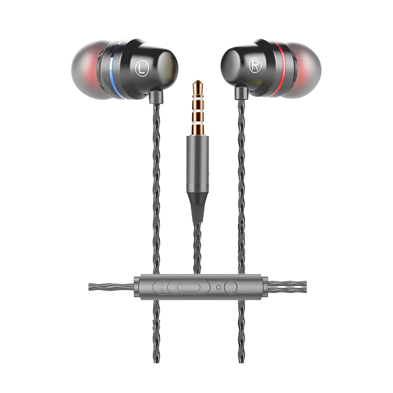 EARBUD W MIC - METAL - BLK #10010 - Image 3