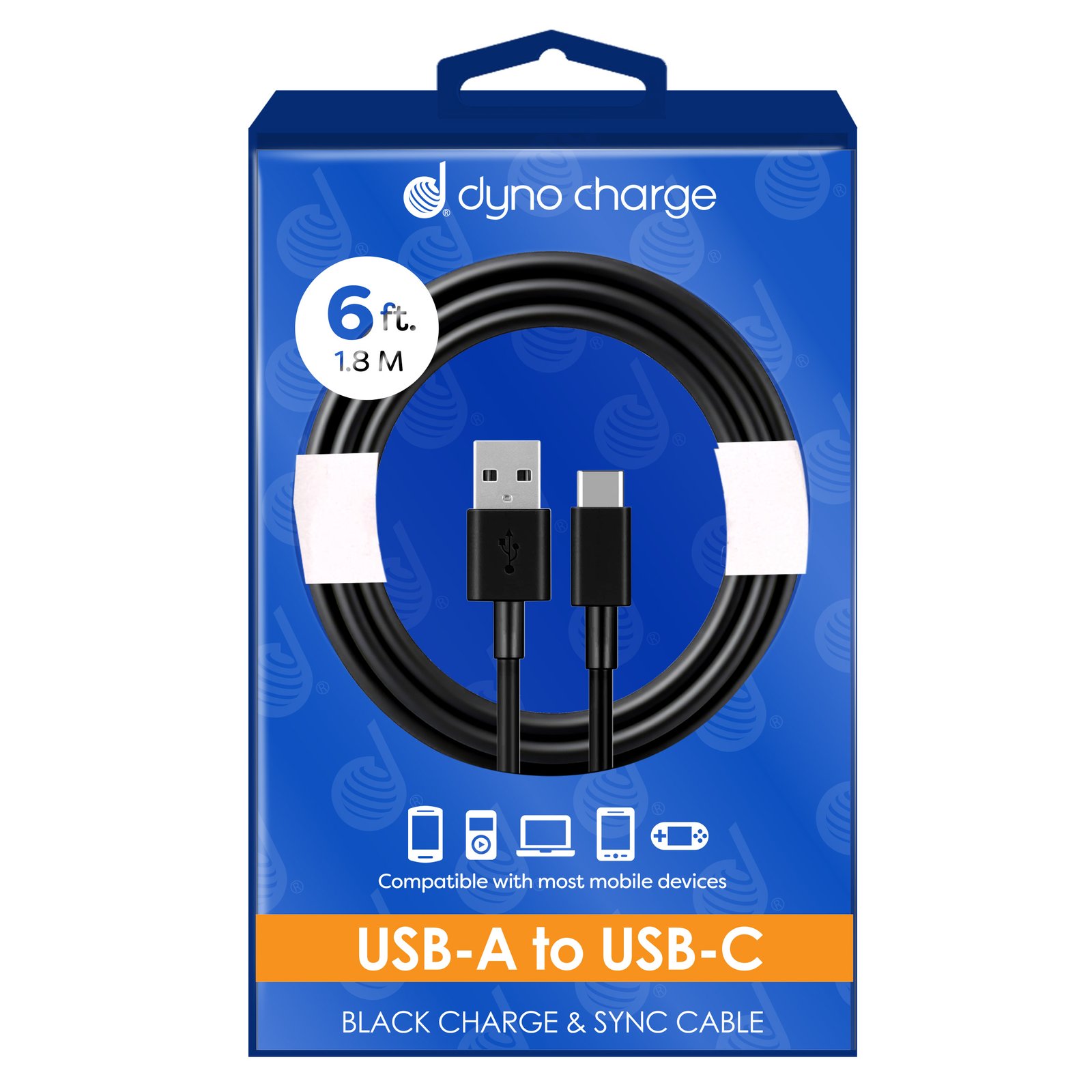 USB A TO C CABLE 6' BLK - Image 2