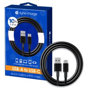 USB A TO C CABLE 10' BLK