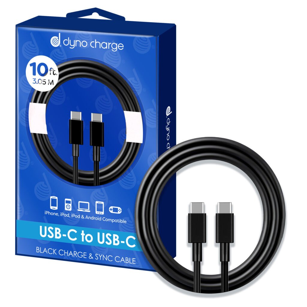 USB C TO C CABLE 10' BLK