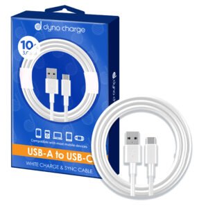USB A TO C CABLE 10' WHITE