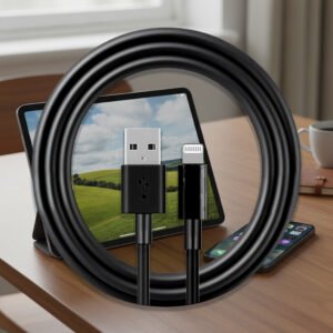 USB A TO LIGHTNING 6' BLK