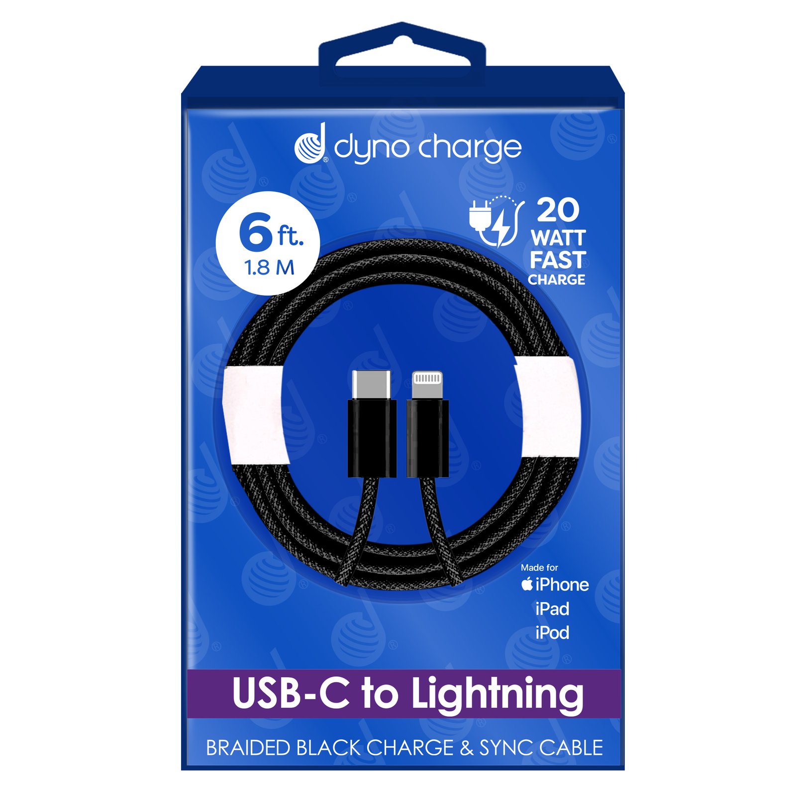 USB C TO LIGHTNING 6' 20W BLACK - Image 2