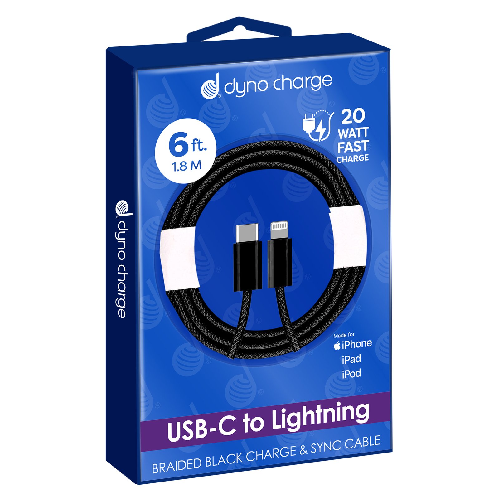 USB C TO LIGHTNING 6' 20W BLACK - Image 3