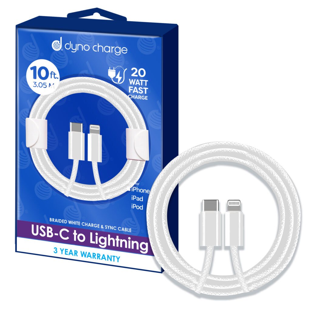 USB C TO LIGHTNING 10' 20W WHITE #82307