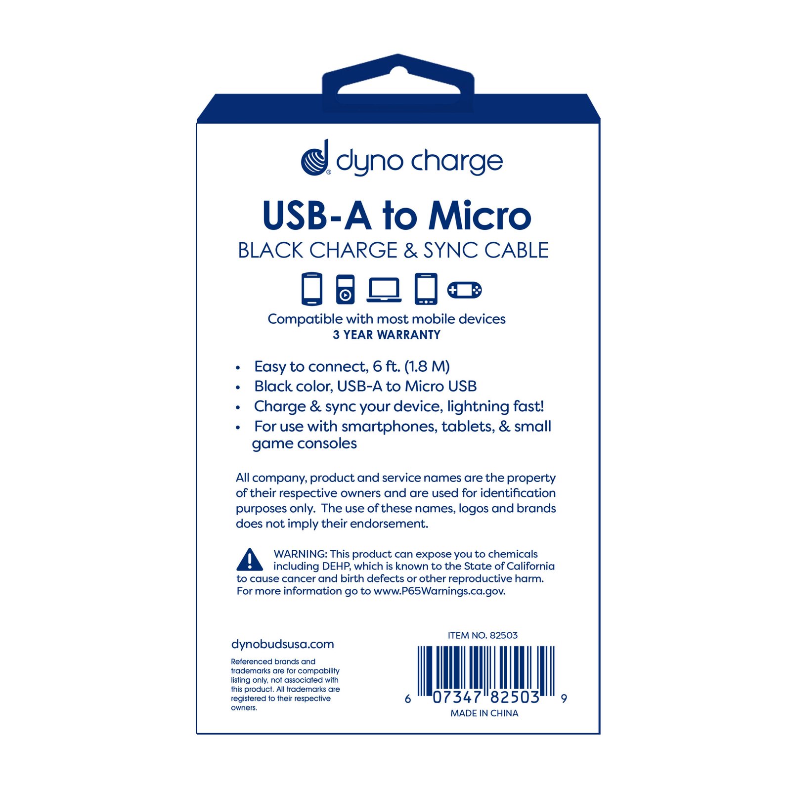 MICRO TO USB A 6' BLK #82503 - Image 5